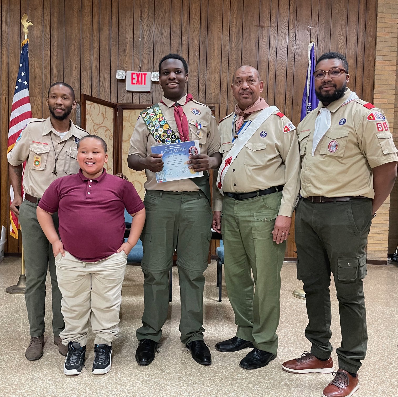 Eagle Scout Thompson B.McLeod